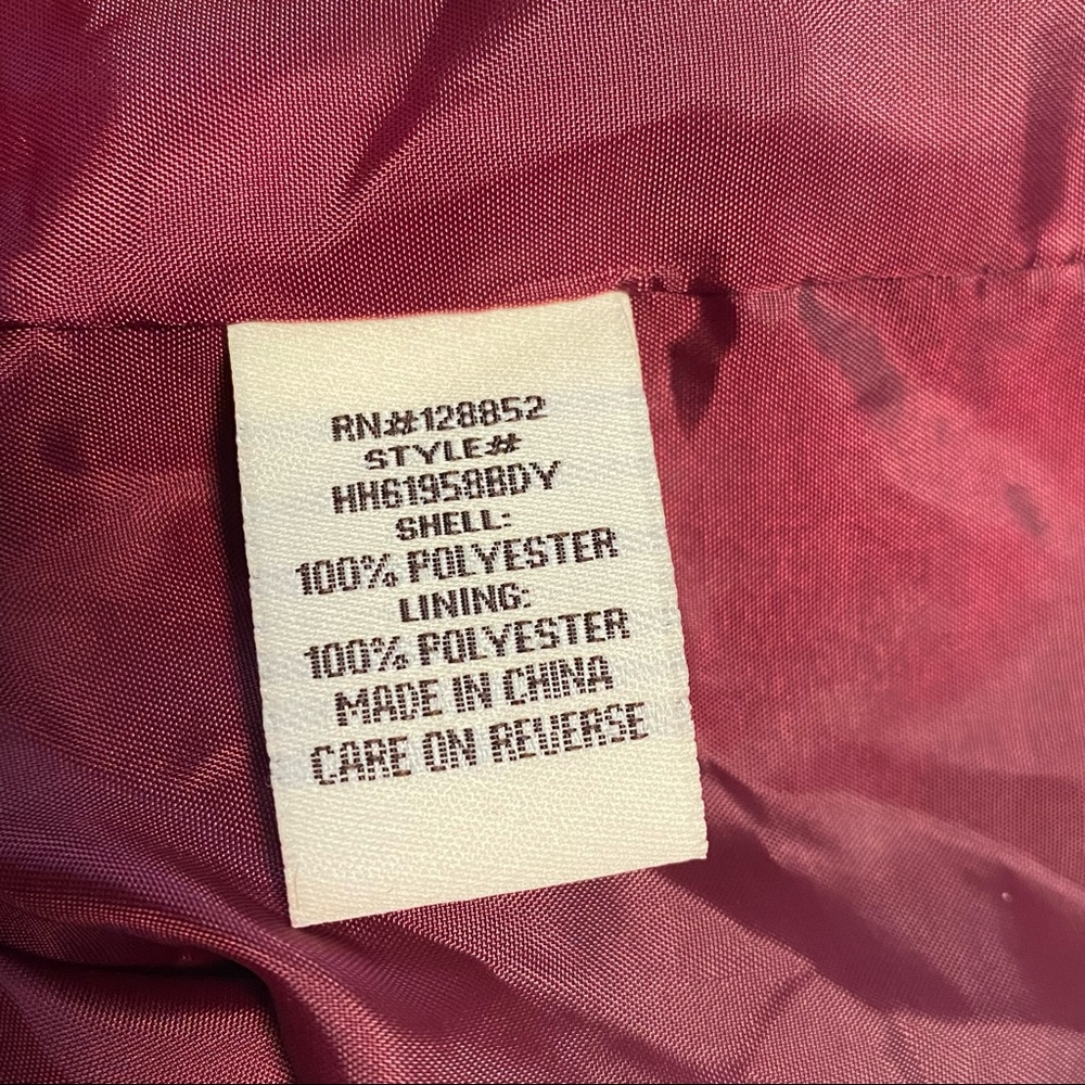 Fringe Burgundy Jacket - Picture 7 of 8